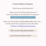 Claim paid to patient