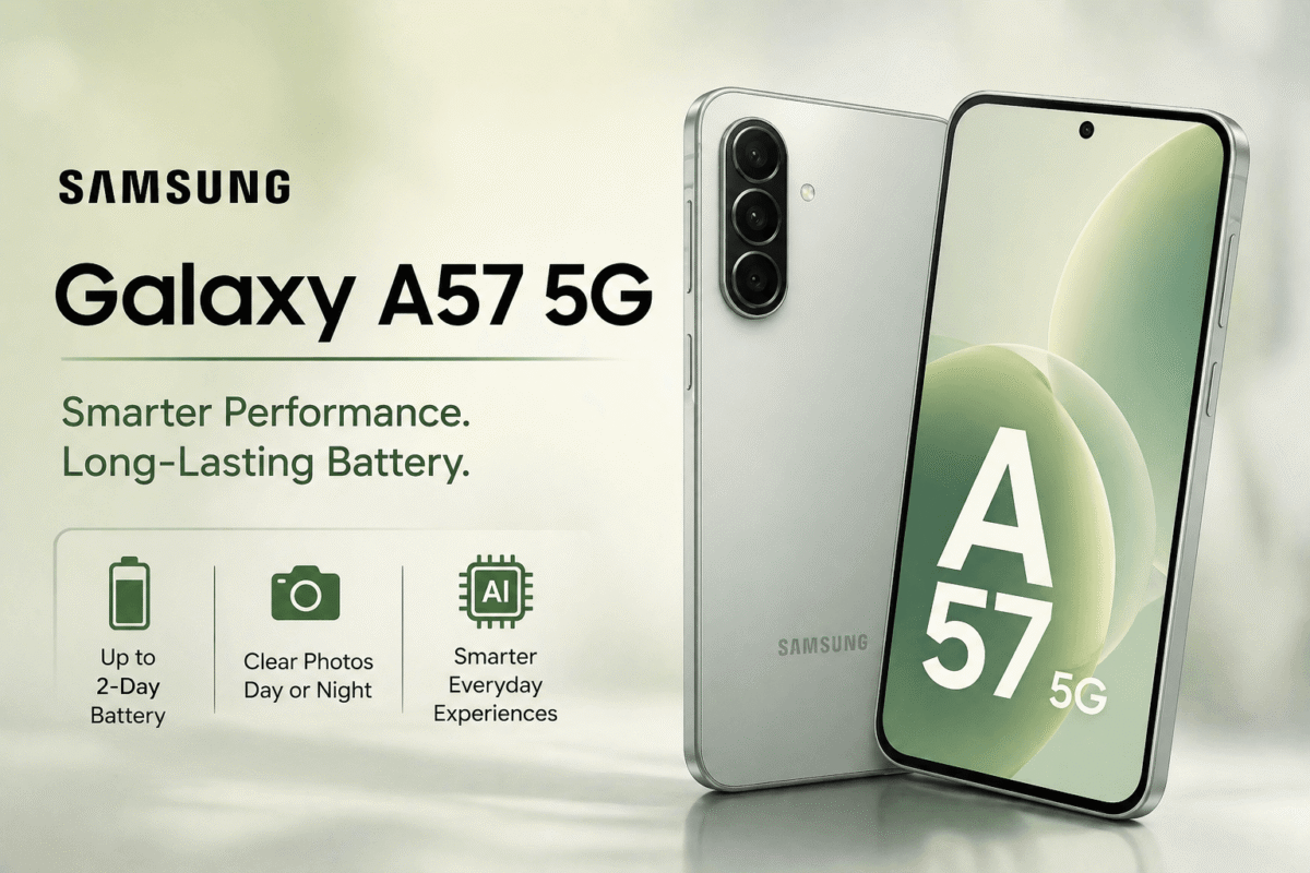 Samsung Galaxy A57 5G Smarter Performance and Long-Lasting Battery Redefine Everyday Value