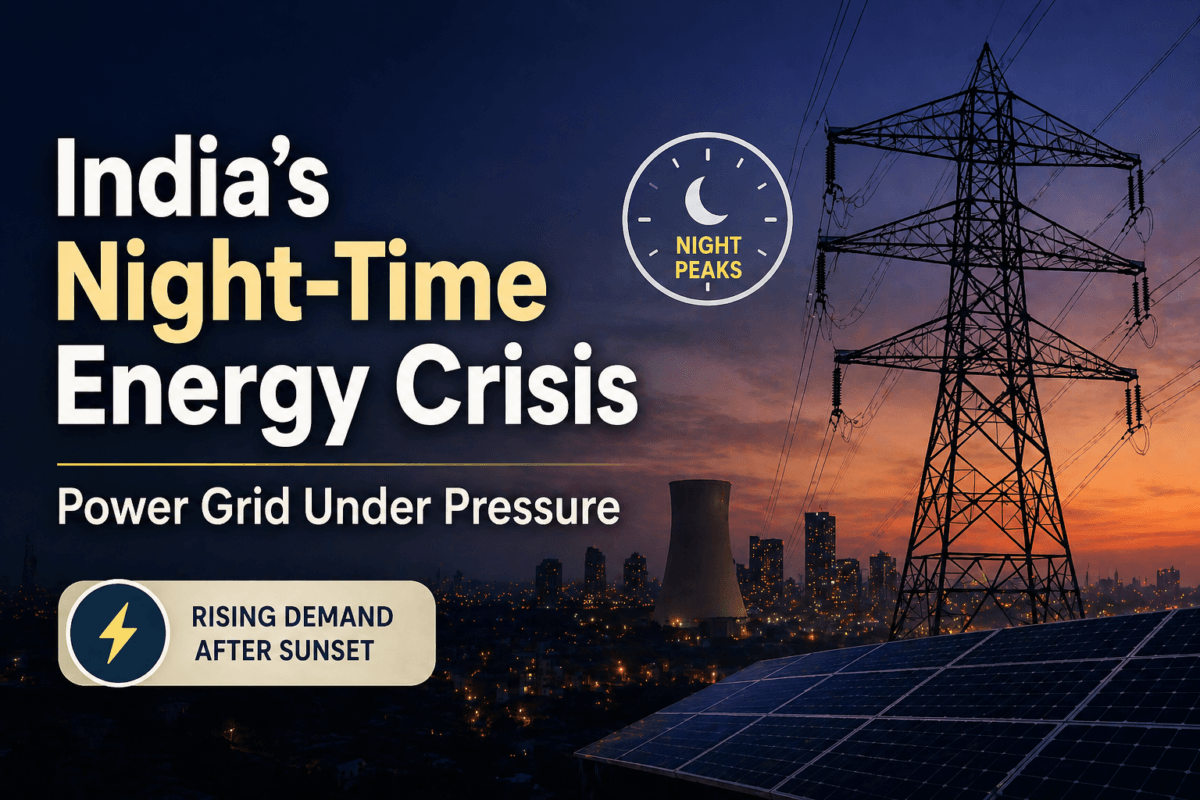 India’s Night-Time Power Crisis: Rising Grid Pressure Despite Solar Energy Growth