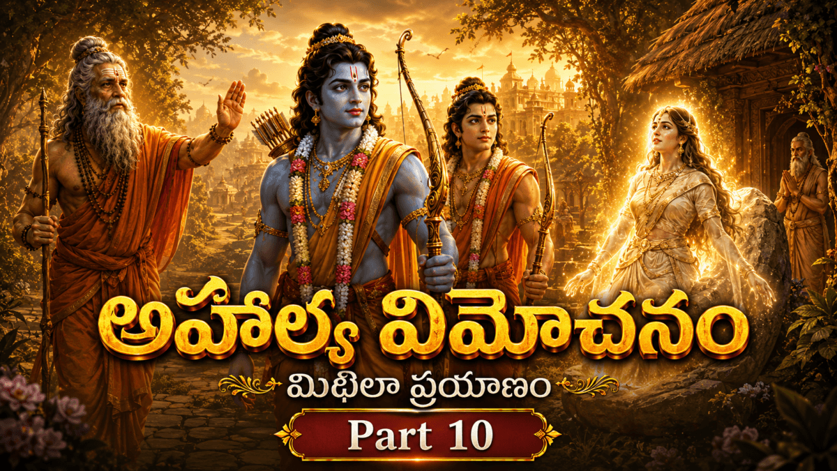 Ramayana – Part 10: Journey to Mithila — The Glory of Sacred Places, Gautama Maharshi’s Ashram, and the Background of Ahalya’s Curse Redemption