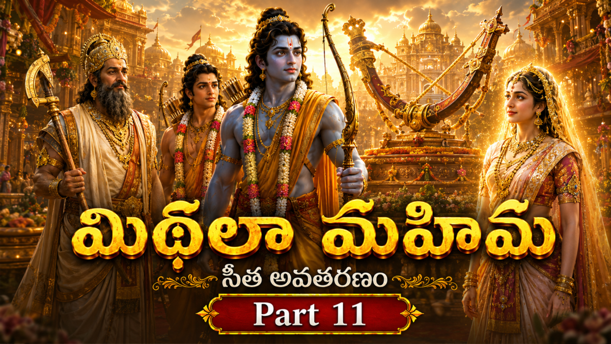 Ramayana – Part 11: The Glory of Mithila — King Janaka’s Righteous Nature, the Birth of Sita Devi, and the Vow of Shiva’s Bow