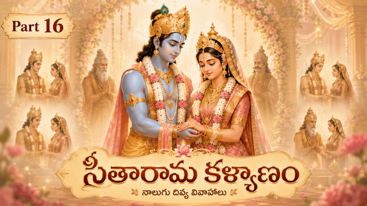Ramayana – Part 16: The Grand Celebration of Sita Rama Kalyanam — The Four Divine Weddings and the Auspicious Glory of Mithila