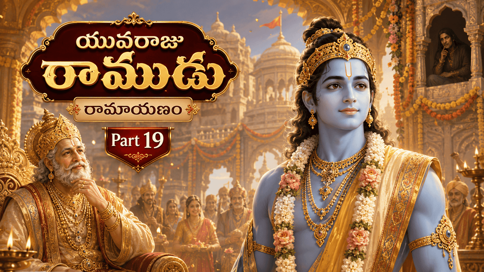 Ramayana – Part 19: Dasharatha’s Reflections in Old Age — The Decision to Crown Rama as Crown Prince, the People’s Approval, and Preparations for the Coronation