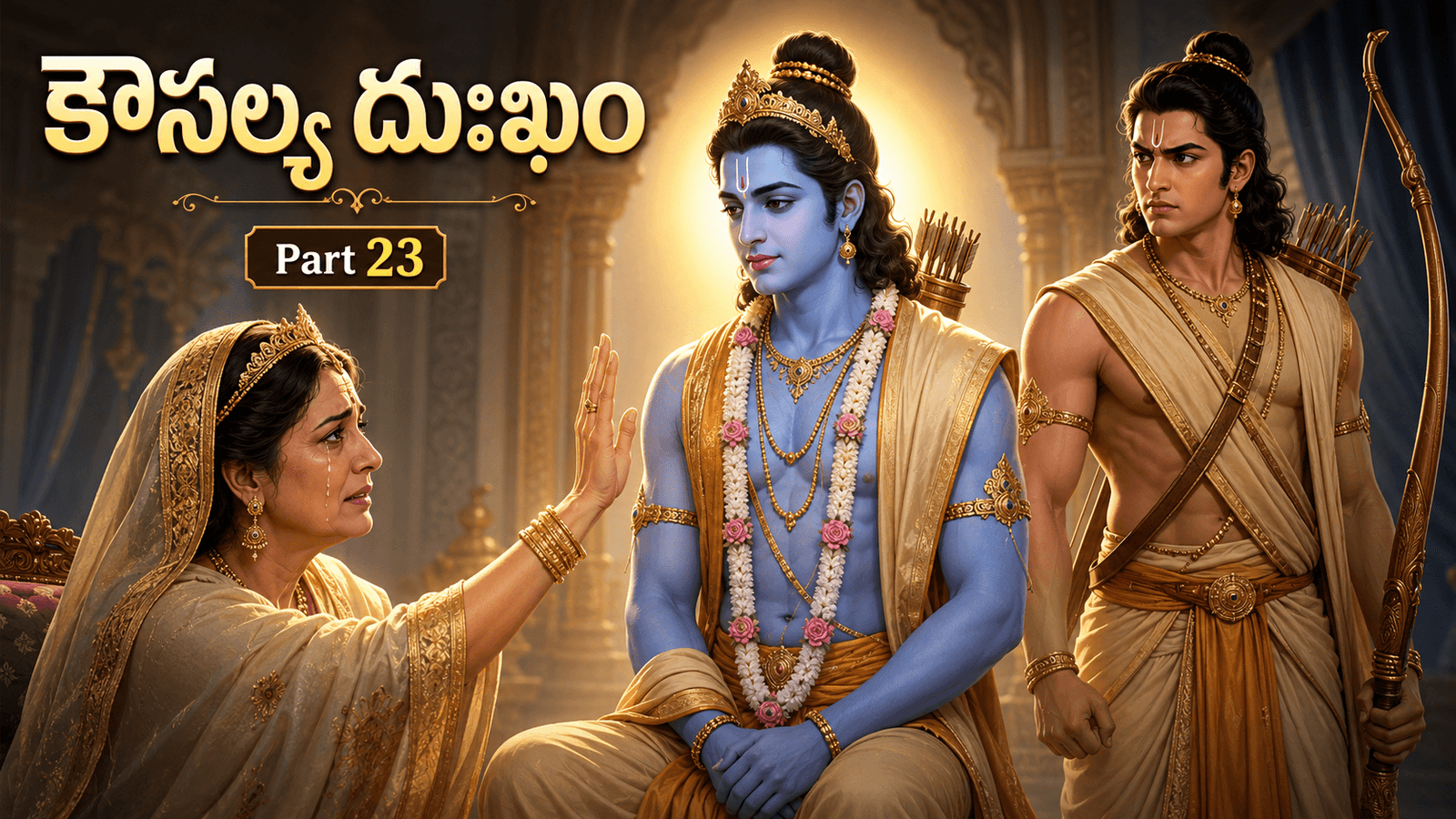 Ramayana – Part 23: Kausalya’s Sorrow — Lakshmana’s Anger, Rama’s Teaching of Dharma, and a Mother’s Blessing