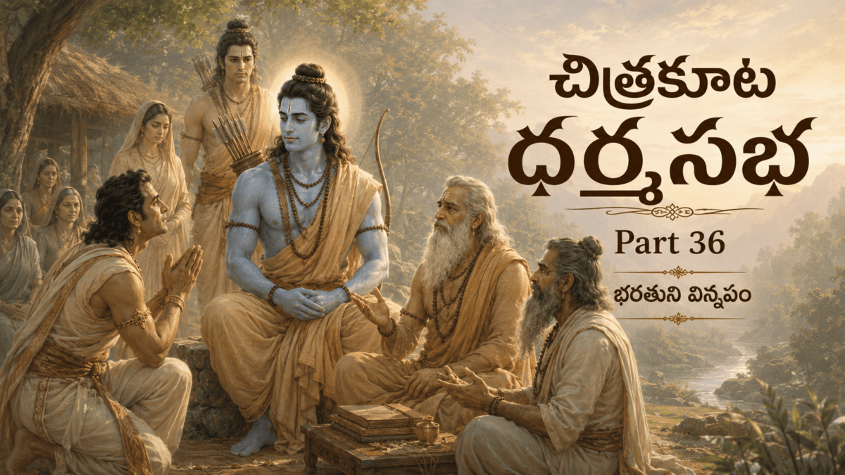 Ramayana – Part 36: The Dharma Assembly at Chitrakuta — Bharata’s Appeal, Jabali’s Argument, Rama’s Clarity on Dharma, and Vashishta’s Teaching of Royal Lineage Duty