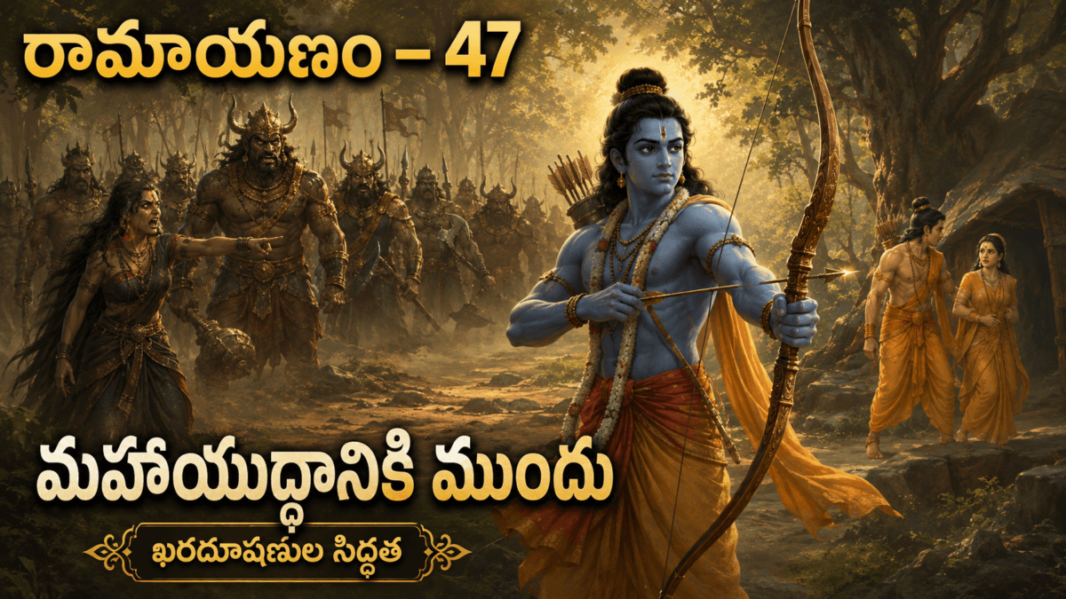 Ramayana – Part 47: Preparations for the Battle of Khara and Dushana — Shurpanakha’s Provocation, Rama’s Vigilance, the Protection of Sita, and the Moments Before the Great Battle of Janasthana
