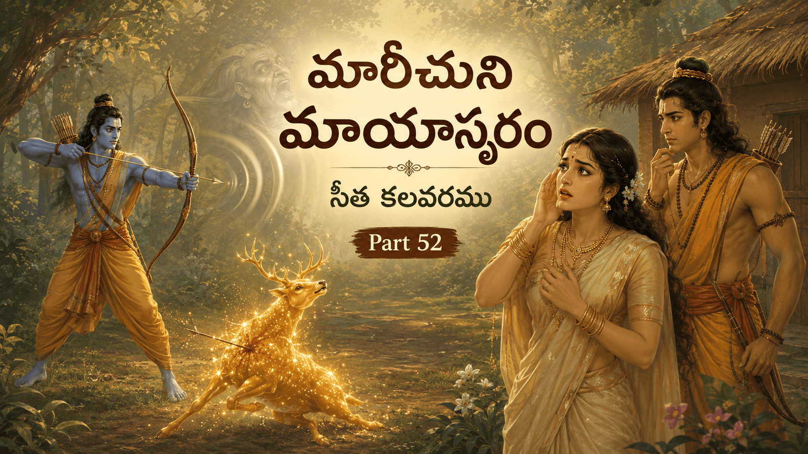 Ramayana – Part 52: Maricha’s Deceptive Voice — Rama Slays the Golden Deer, Sita Becomes Distressed, and Lakshmana’s Moral Dilemma