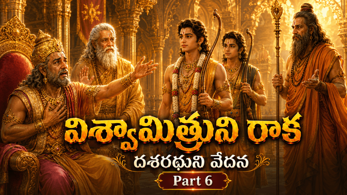 Ramayana – Part 6: Maharshi Vishwamitra’s Arrival in Ayodhya — The Sage’s Request for Rama, Dasharatha’s Grief, and Vashishta’s Teaching of Dharma