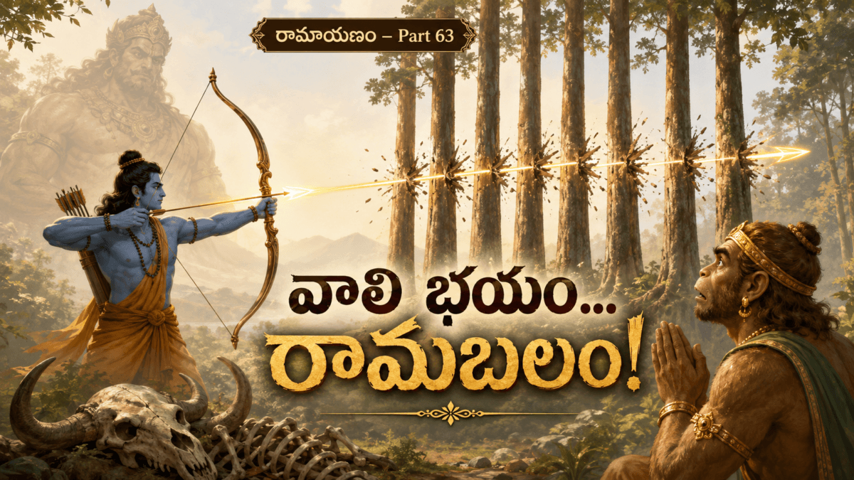Ramayana – Part 63: Sugriva’s Story of Vali — Fear of Vali’s Might, Doubt About Rama’s Strength, and the Demonstration of Power Through Dundubhi’s Bones and the Sala Trees