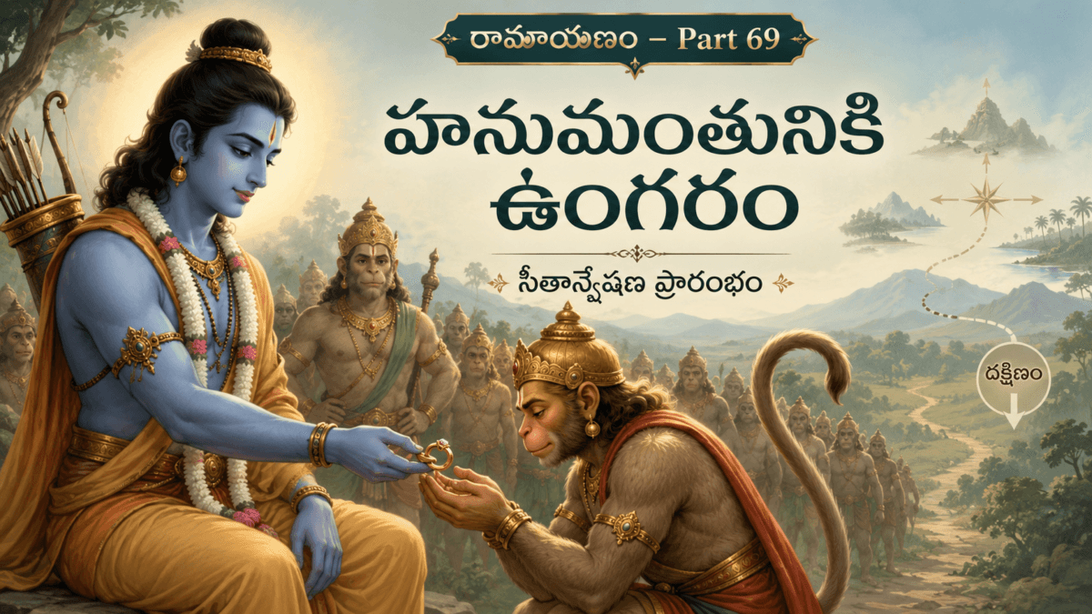 Ramayana – Part 69: The Gathering of the Vanara Army — Sugriva’s Directional Commands, the Responsibility of the Southern Search, Rama’s Trust in Hanuman, and the Gift of the Ring