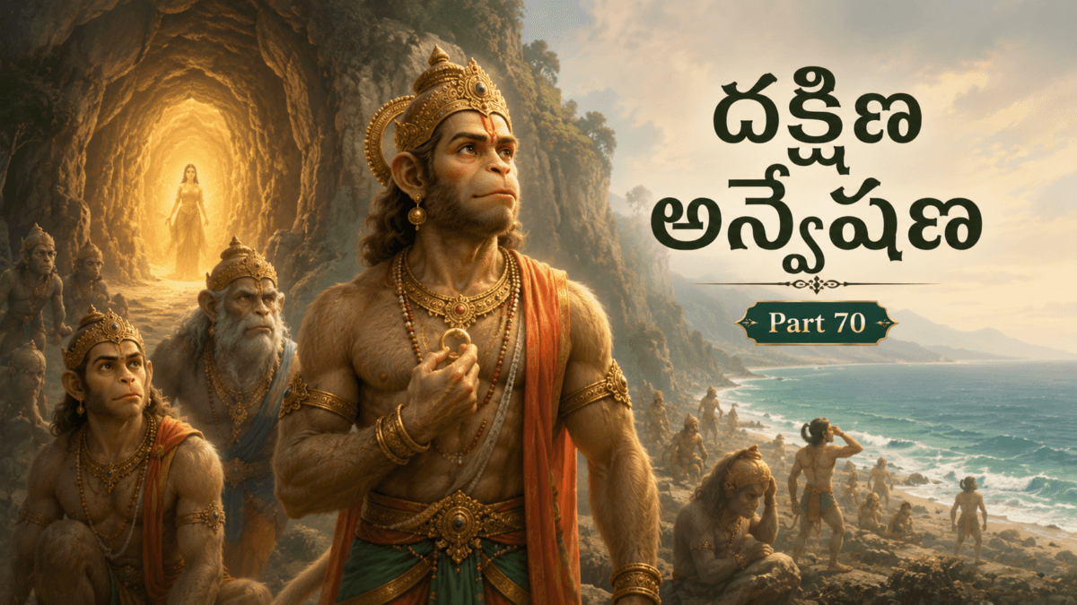Ramayana – Part 70: The Southern Search — Forests, Mountains, Swayamprabha’s Cave, the Edge of Despair, and the Vanaras Reaching the Seashore