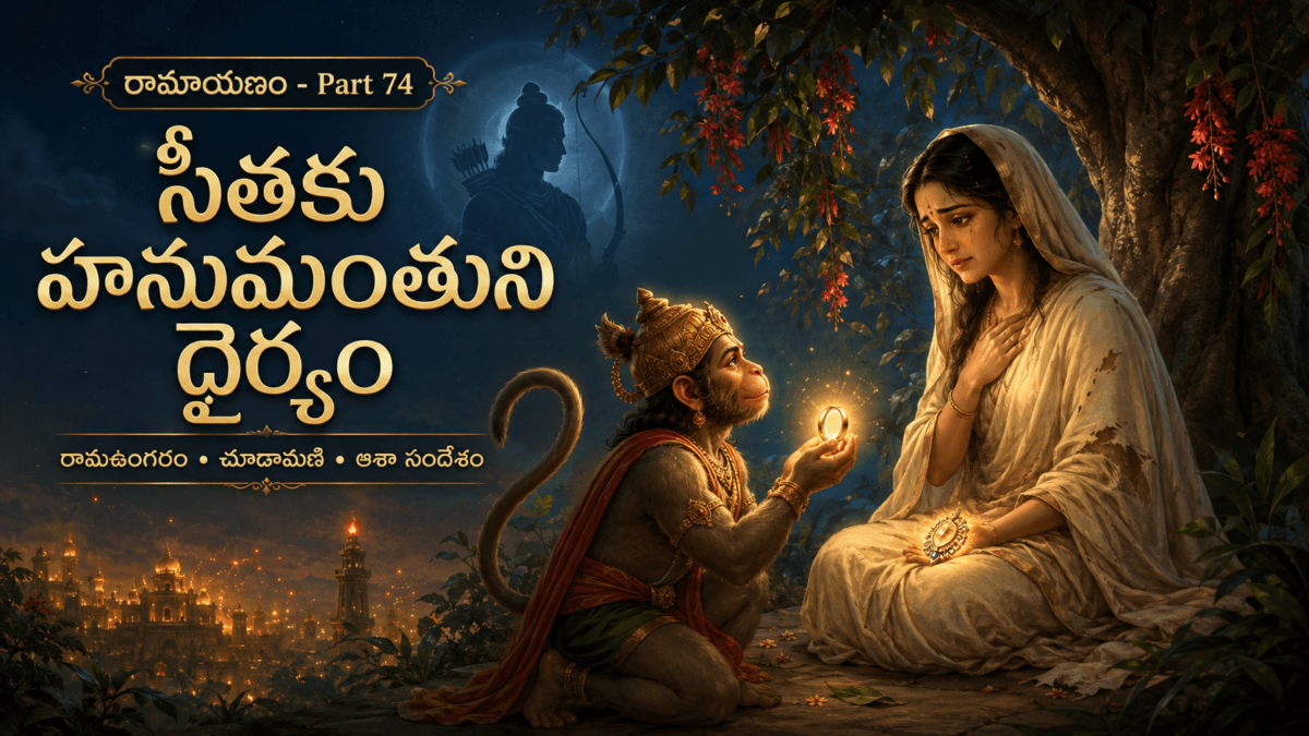 Ramayana – Part 74: Hanuman Consoles Sita — Rama’s Ring, Sita’s Message, the Gift of the Chudamani, and Hanuman’s Next Mission in Lanka