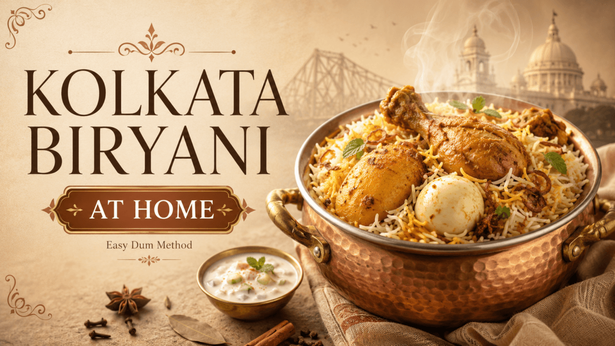 How to Make Kolkata Chicken Biryani at Home Exact Ingredients and Easy Dum Method