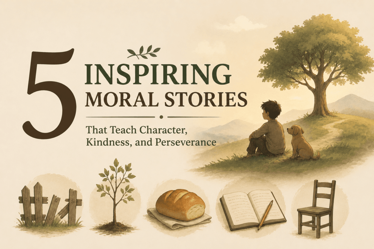Inspiring Moral Stories That Teach Character, Kindness, and Perseverance