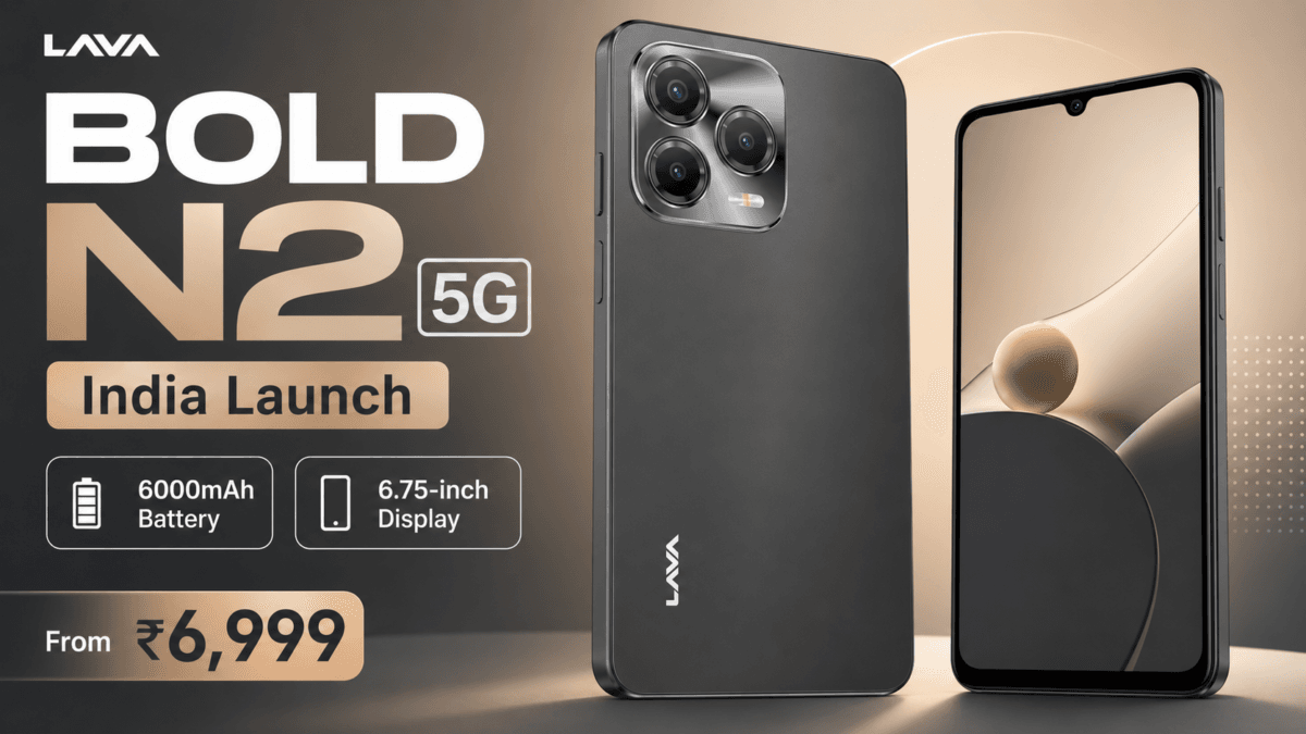 Lava Bold N2 5G Launched in India: Budget 5G Phone With Big Battery and Smooth Display