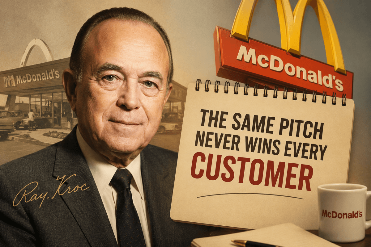 Ray Kroc’s Sales Lesson: Why the Same Pitch Never Wins Every Customer