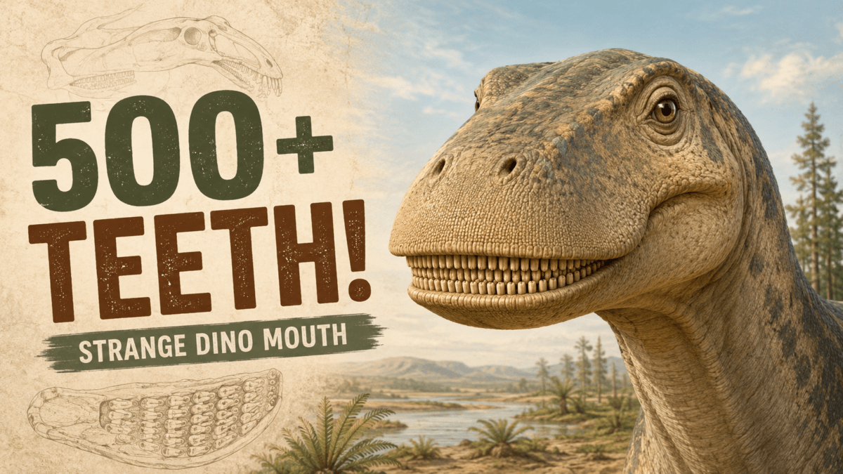 The Plant-Eating Dinosaur With a Mouth Like a Living Comb (Dinosaur that had more than 500 Teeth)