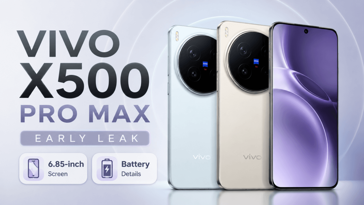 Vivo X500 Pro Max Leak Points to a Bigger Display and Massive Battery Upgrade