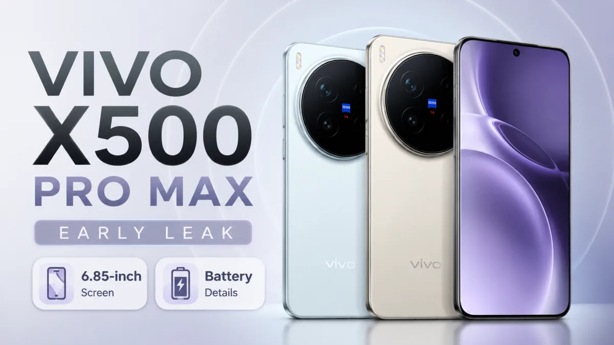 Vivo X500 Pro Max Leak Points to a Bigger Display and Massive Battery Upgrade